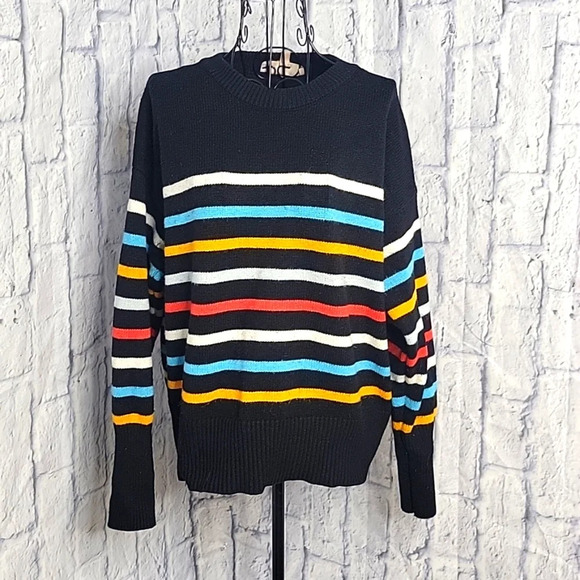 PHILOSOPHY Multicolored Striped Women's Sweater Large - Picture 1 of 7